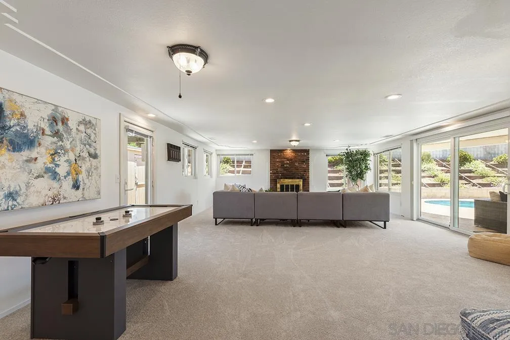 13811 Tobiasson Road Poway, CA 92064 - Photo 34 of 49 a living room with furniture and a flat screen tv