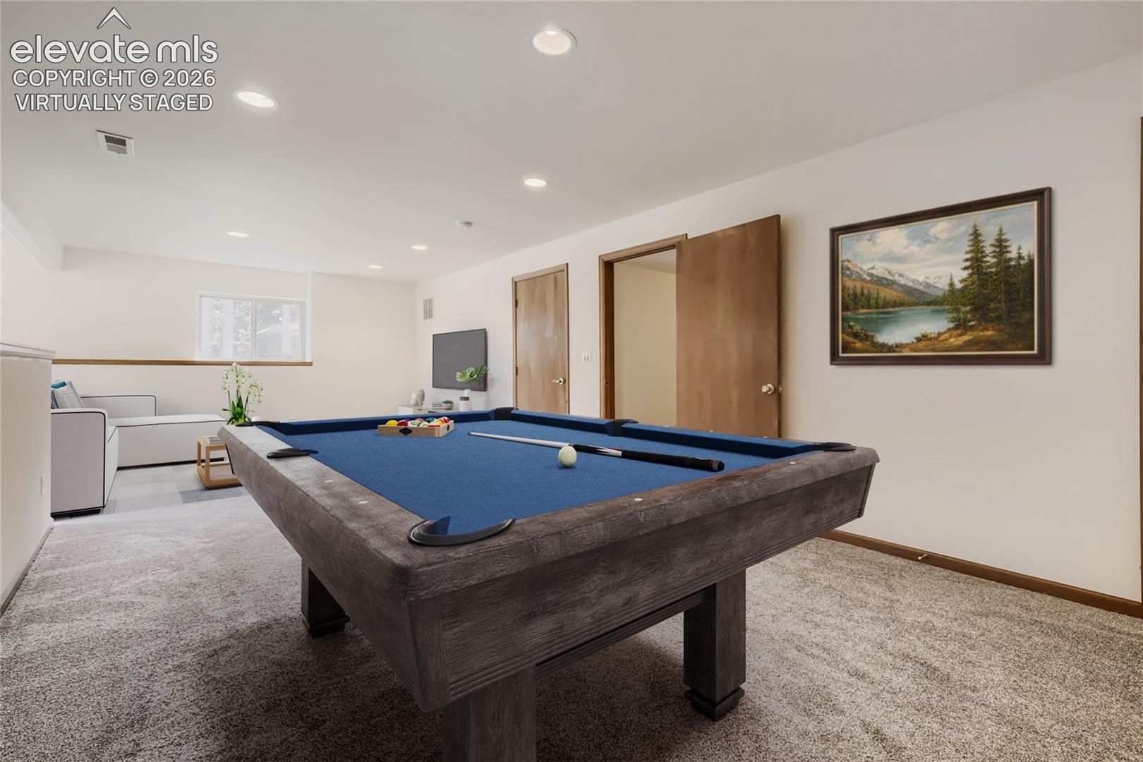 8750 Tannenbaum Road Colorado Springs, CO 80908 - Photo 35 of 50 Virtually staged family / game room