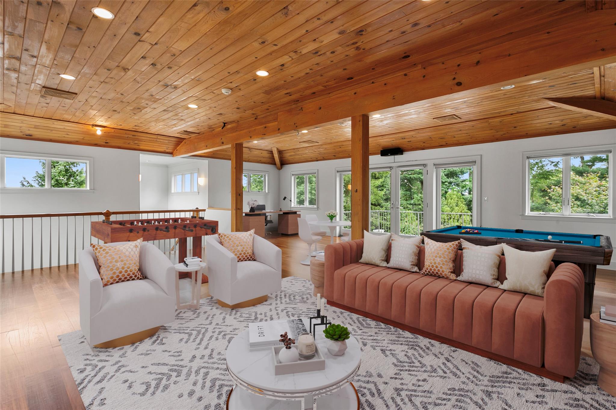 177 Clinton Avenue Dobbs Ferry, NY 10522 - Photo 18 of 29 a living room with furniture and a large window
