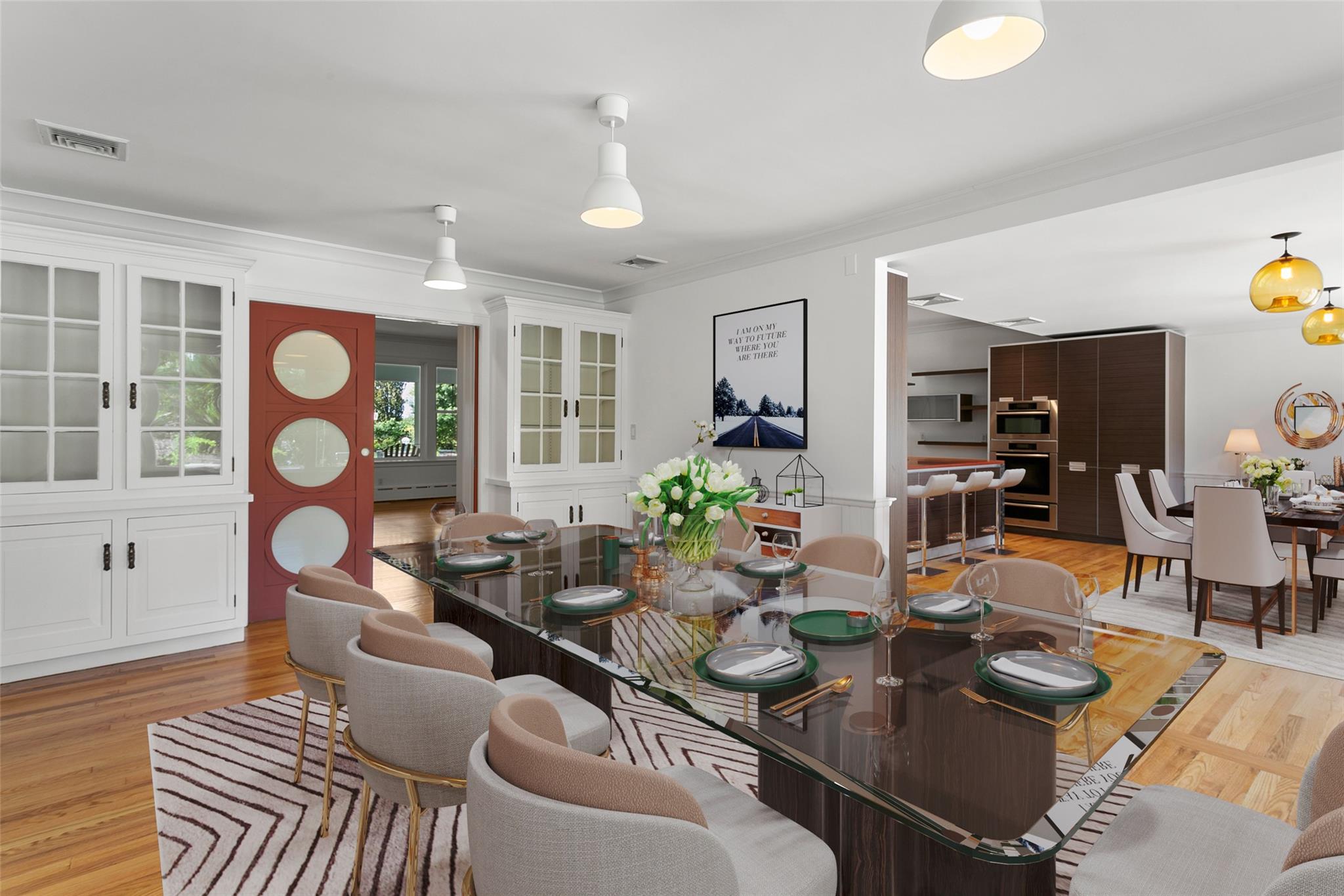 177 Clinton Avenue Dobbs Ferry, NY 10522 - Photo 5 of 29 a living room with furniture and wooden floor
