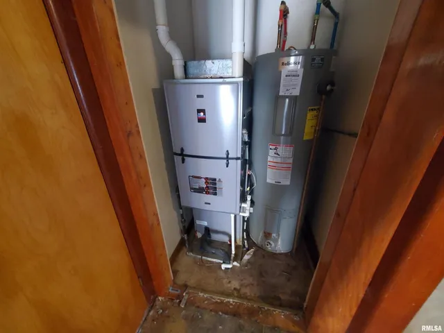 a view of water heater room