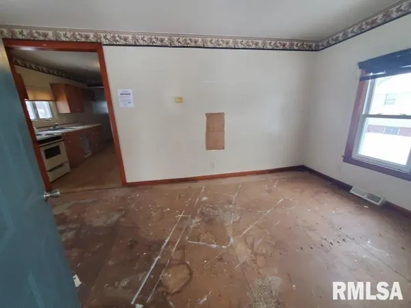 a view of an empty room