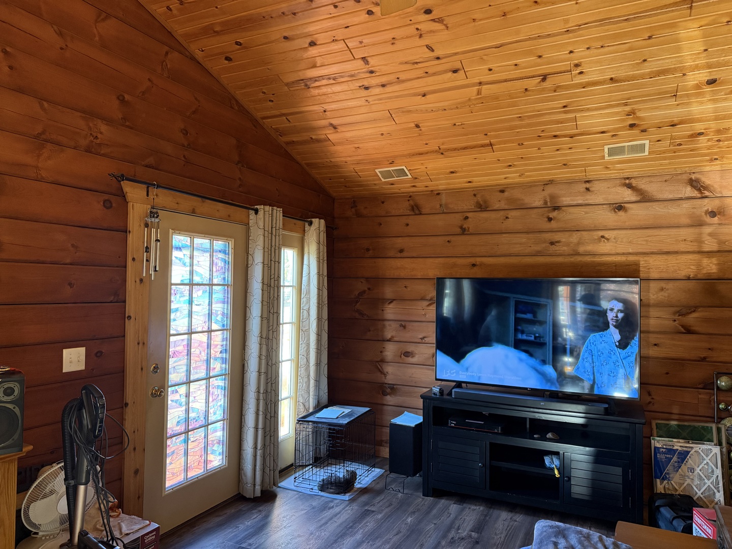 211 Walleye Circle Wilmington, IL 60481 - Photo 6 of 15 a room with wooden floors and brick walls