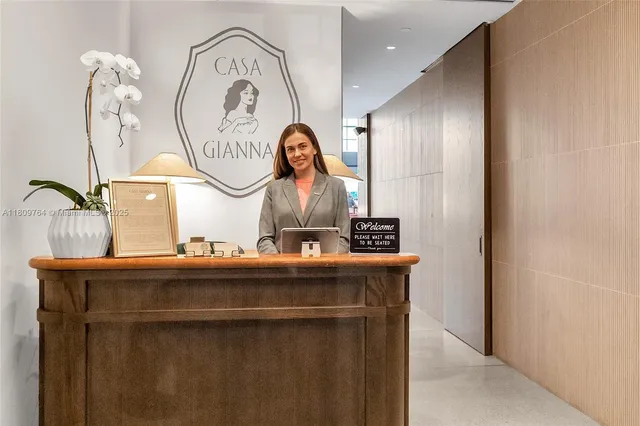 a room with lot of counter top space