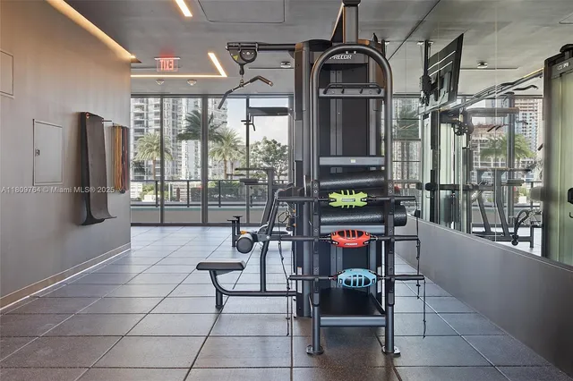 a kitchen with a cabinets