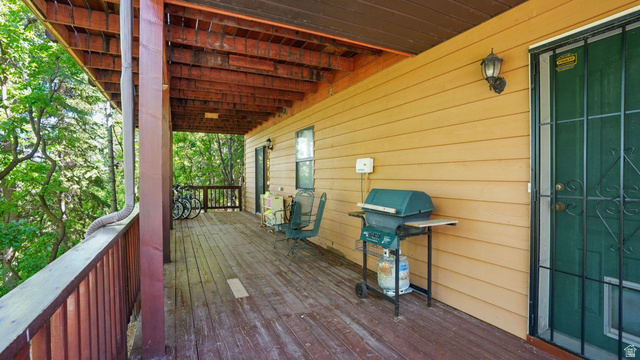 335 Jungfrau Hill Road Midway, UT 84049 - Photo 13 of 34 Wooden deck with a grill