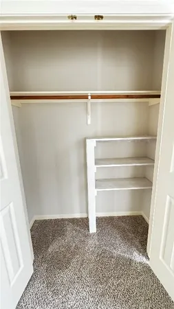 a close view of closet