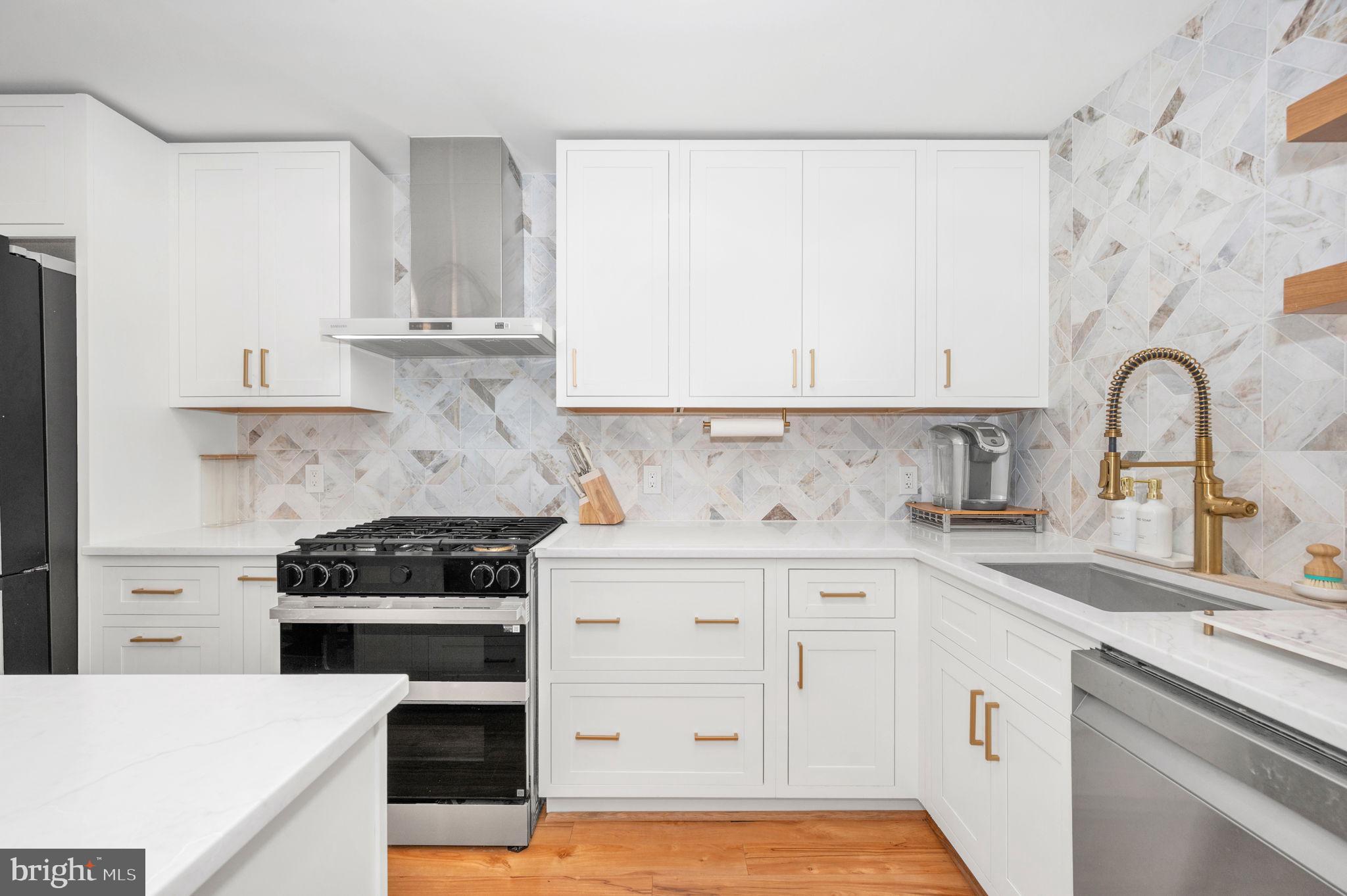 5025 7th Road South, Unit 202 Arlington, VA 22204 - Photo 5 of 39 a kitchen with granite countertop a stove a sink and a granite counter tops