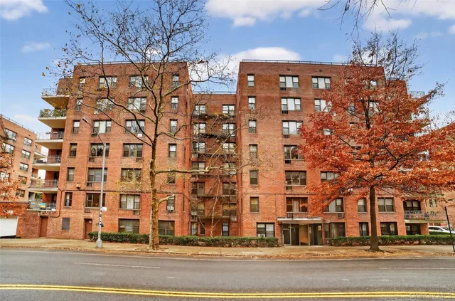 a front view of a building