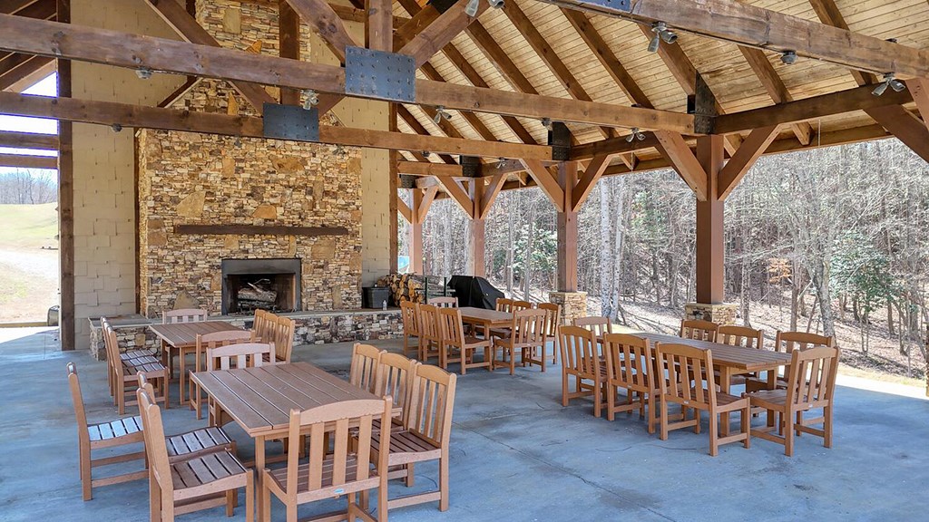 103 Wisteria Drive Murphy, NC 28906 - Photo 60 of 62 a view of an outside dining space with furniture