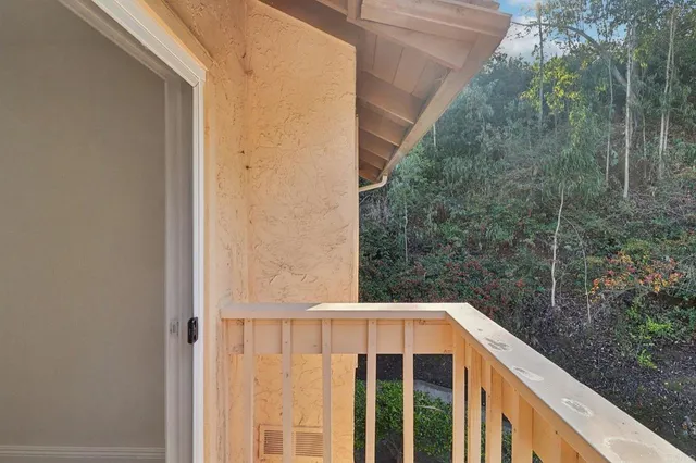 a view of a large white building