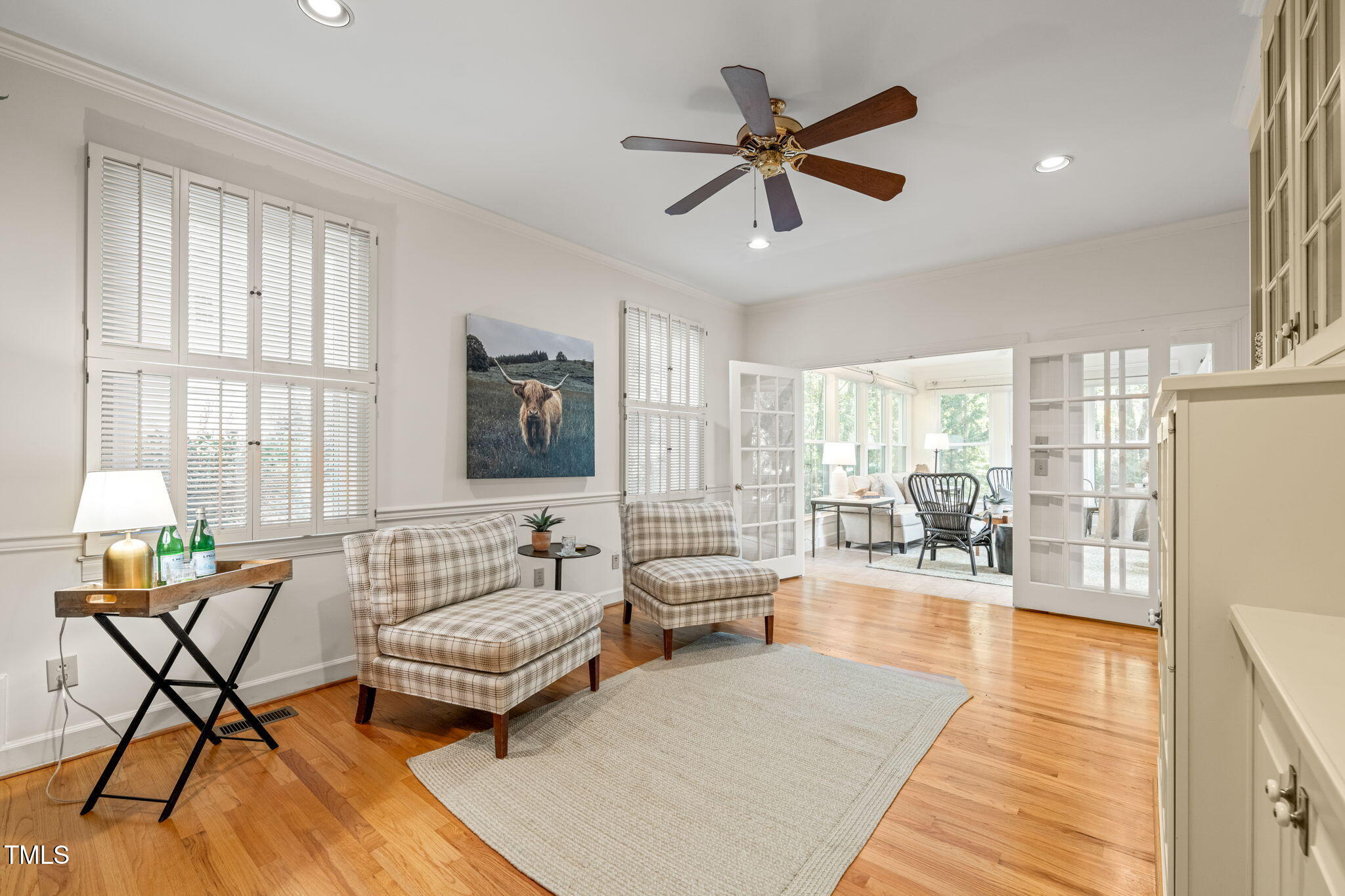2209 Ridgefield Drive Chapel Hill, NC 27517 - Photo 16 of 57 a living room with furniture and a large window