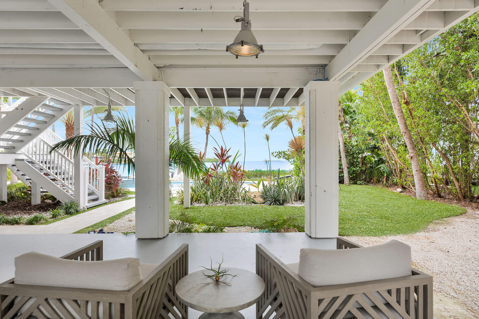 116 Gulf Side Drive Islamorada, FL 33036 - Photo 58 of 67 a outdoor living space with furniture and garden view