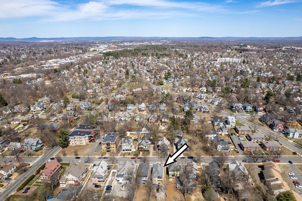 102 Florida Street Springfield, MA 01109 - Photo 41 of 45 an aerial view of residential building and trees around