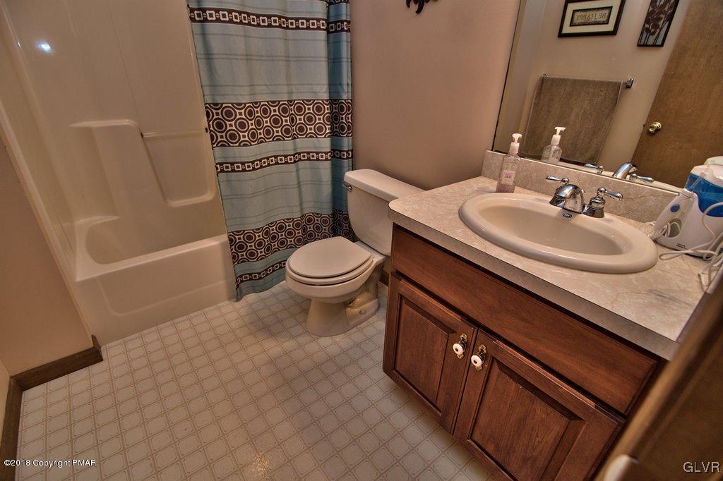 251 Devils Hole Road Cresco, PA 18326 - Photo 27 of 35 a bathroom with a sink a toilet and shower