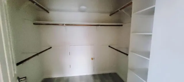 a view of walk in closet