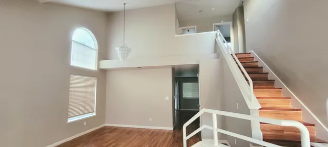 a view of an entryway with staircase