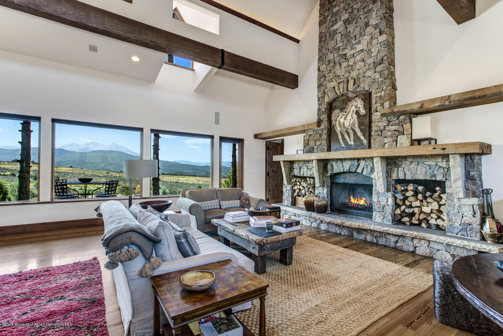 31 Wind River Road Carbondale, CO 81623 - Photo 8 of 46 Great room with Sopris view