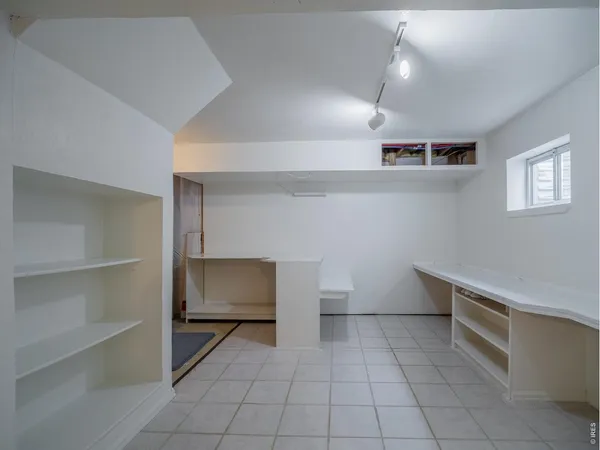 a room with storage and utility