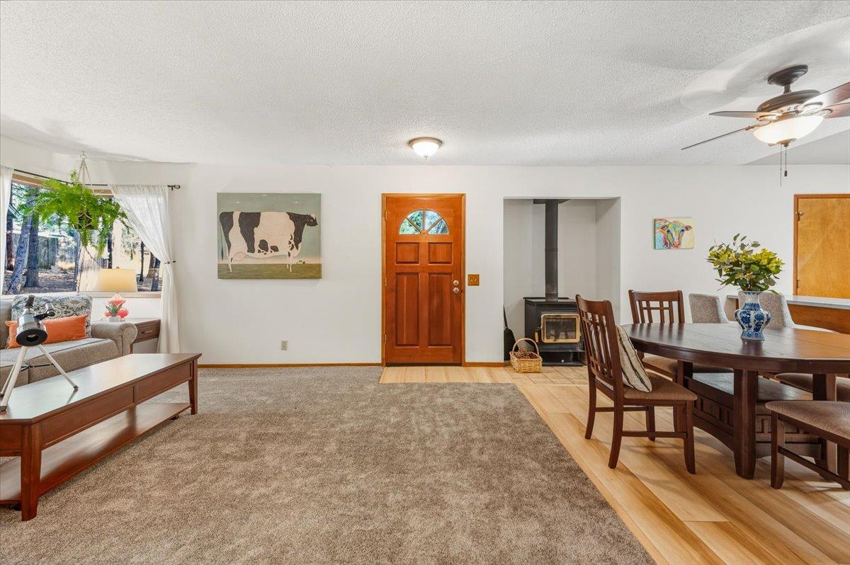 12486 Valley View Road Nevada City, CA 95959 - Photo 11 of 48 a living room with furniture and wooden floor