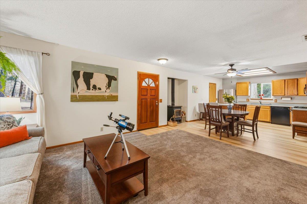 12486 Valley View Road Nevada City, CA 95959 - Photo 9 of 48 a bedroom with furniture and a large window