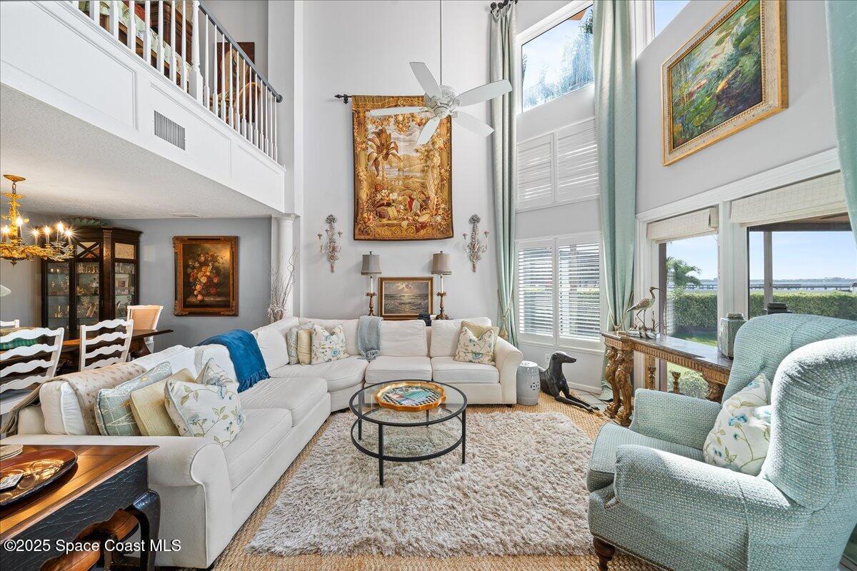 254 Seaview Street, Unit B Melbourne Beach, FL 32951 - Photo 14 of 74 Family Room w/Cathedral Ceilings