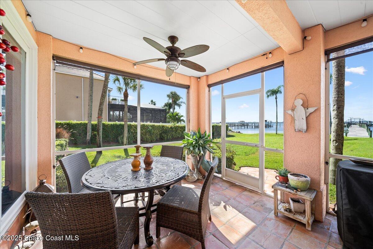 254 Seaview Street, Unit B Melbourne Beach, FL 32951 - Photo 23 of 74 Screened Patio for Outdoor Living