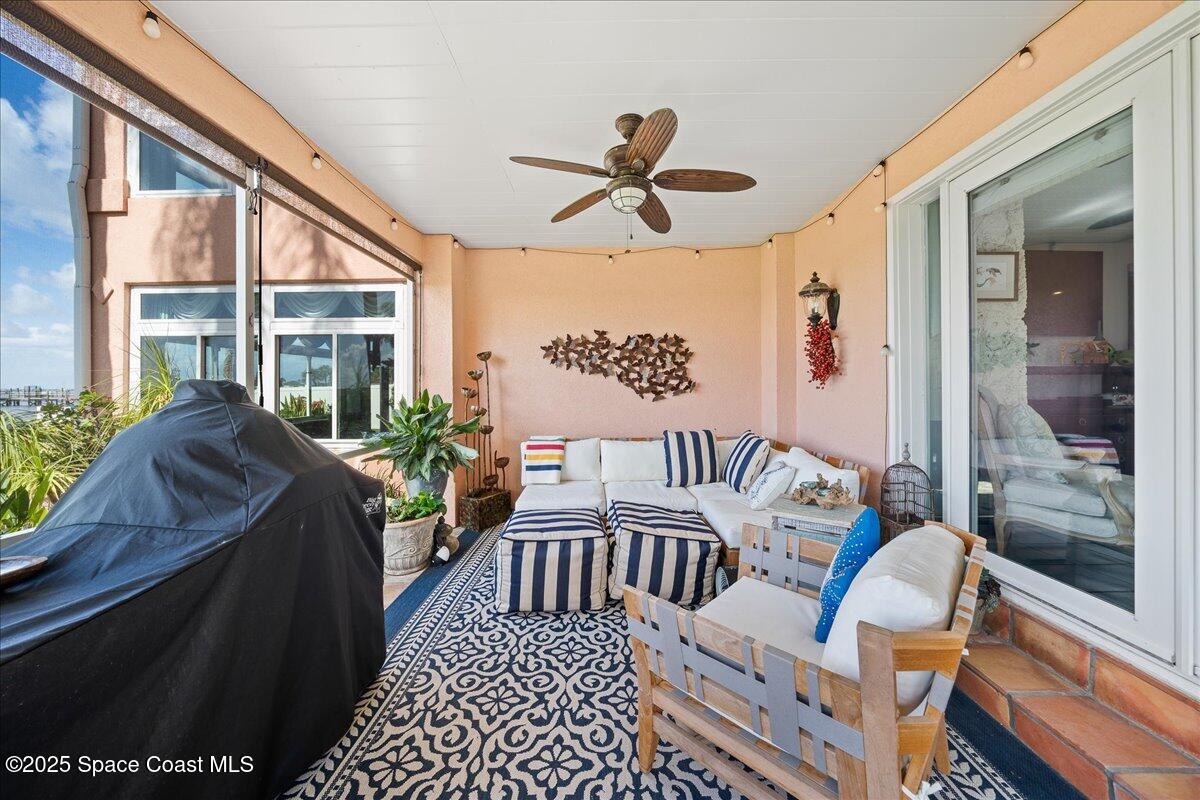 254 Seaview Street, Unit B Melbourne Beach, FL 32951 - Photo 23 of 74 Screened in Patio