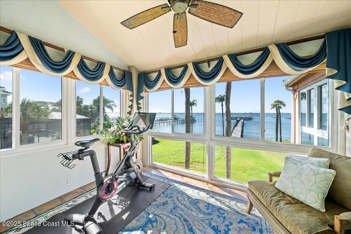 254 Seaview Street, Unit B Melbourne Beach, FL 32951 - Photo 47 of 77 Sunroom River Views