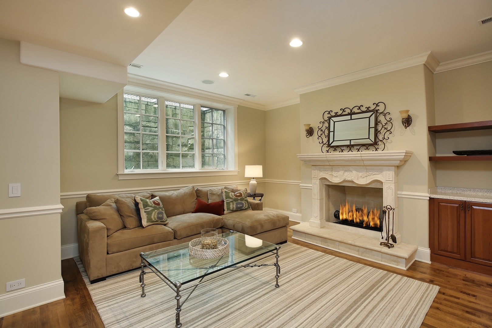 166 Lapier Street Glencoe, IL 60022 - Photo 26 of 32 a living room with furniture and a fireplace