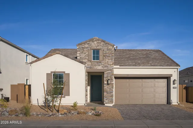a front view of a house