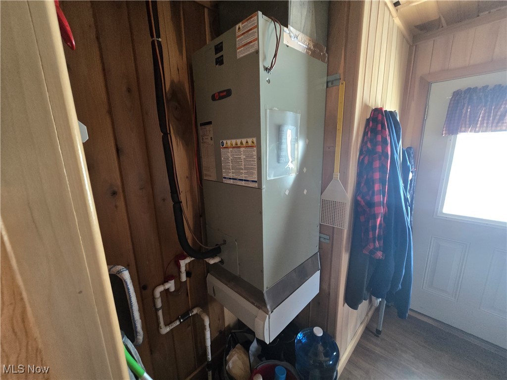 26566 Tri County Fairground Road Freeport, OH 43973 - Photo 11 of 21 Utility room featuring heating unit