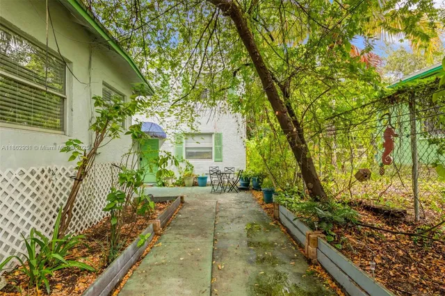 a view of a house with a backyard