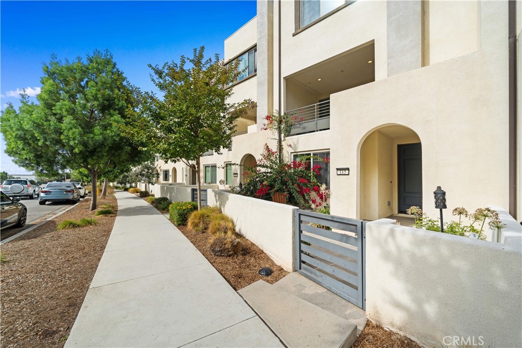 a view of a building with many windows