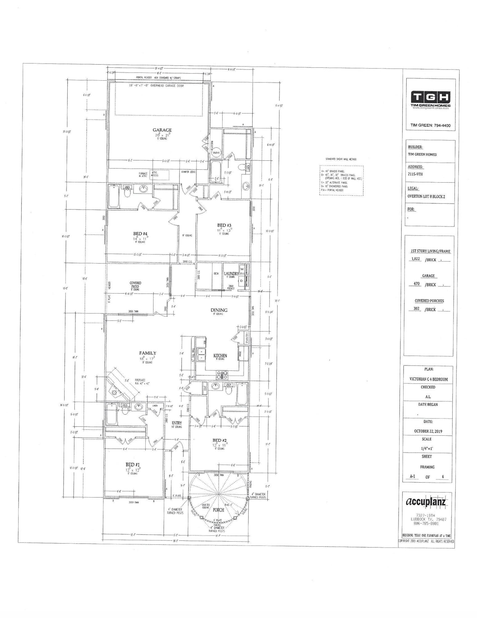 2115 9th Street Lubbock, TX 79401 - Photo 16 of 16 2115 9th Street Layout
