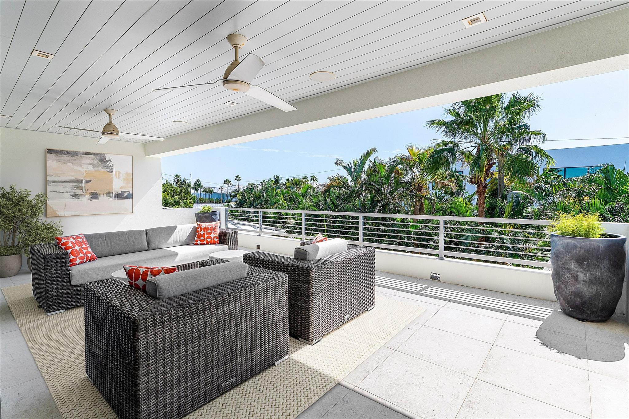 1022 Langer Way Delray Beach, FL 33483 - Photo 22 of 33 a outdoor living space with furniture and garden view