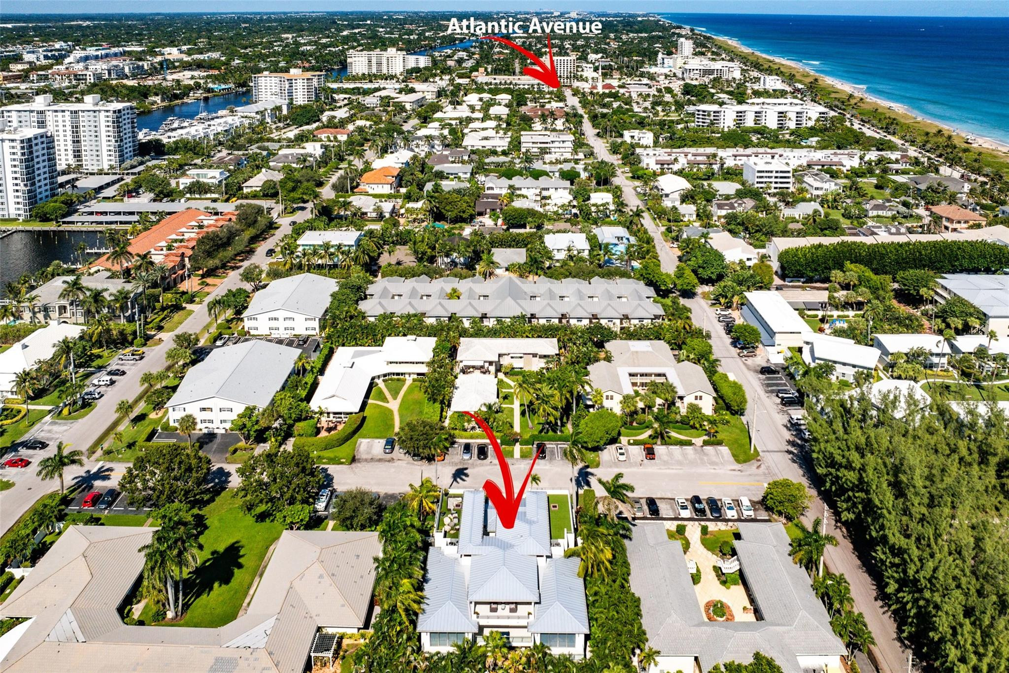 1022 Langer Way Delray Beach, FL 33483 - Photo 29 of 33 an aerial view of residential houses with outdoor space