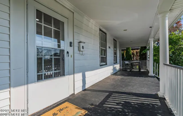 a view of front door