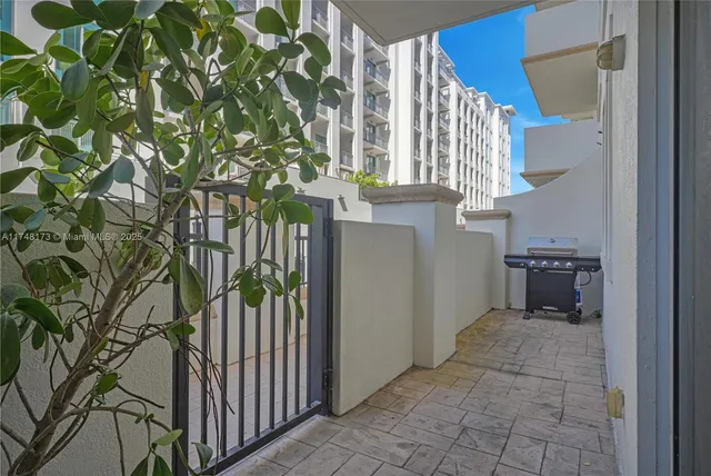 a view of balcony and patio