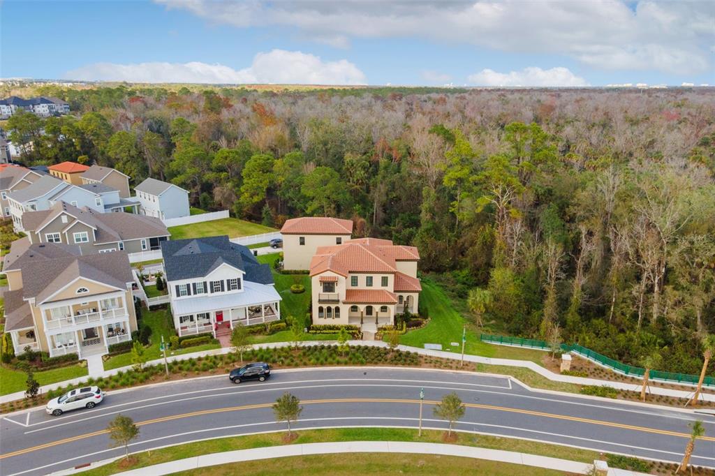 2331 Celebration Boulevard Celebration, FL 34747 - Photo 75 of 87 an aerial view of residential houses with outdoor space and trees