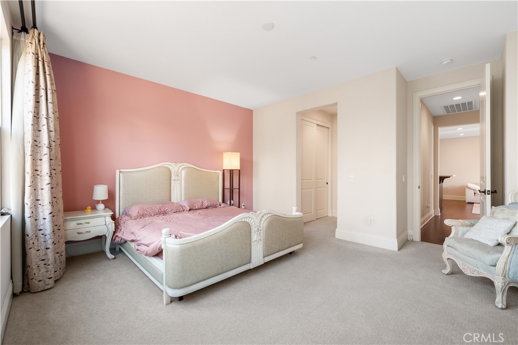 878 North Landa Way Brea, CA 92821 - Photo 34 of 52 a bedroom with a bed and lamp