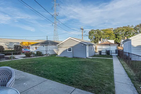 a house view with a garden space