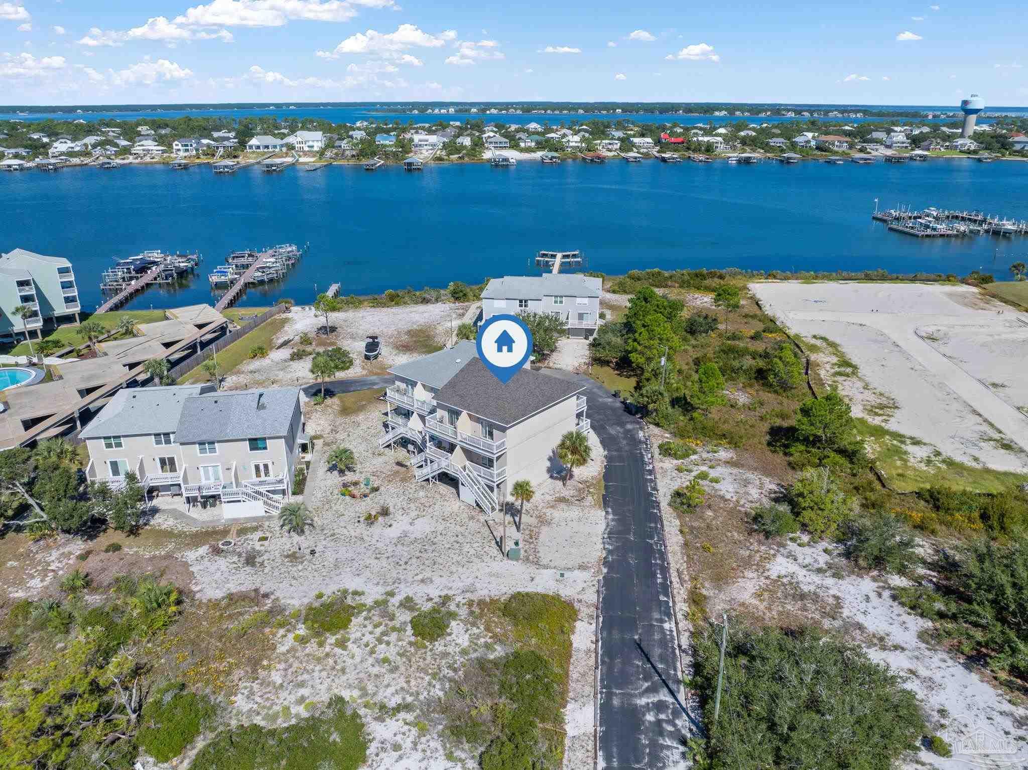 16300 Perdido Key Drive, Unit 20 Perdido Key, FL 32507 - Photo 41 of 47 an aerial view of ocean and residential houses with outdoor space
