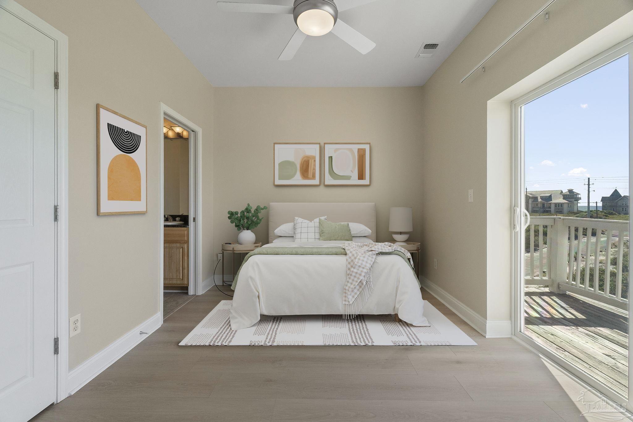 16300 Perdido Key Drive, Unit 20 Perdido Key, FL 32507 - Photo 45 of 47 a spacious bedroom with a bed and a window