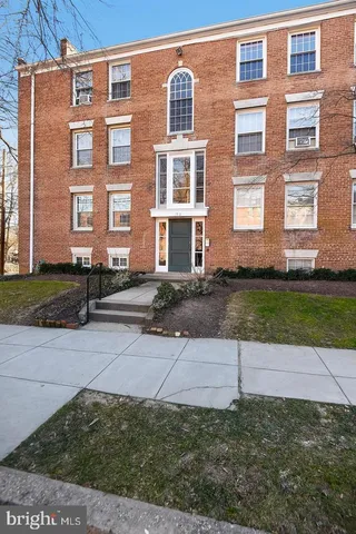 a front view of a building