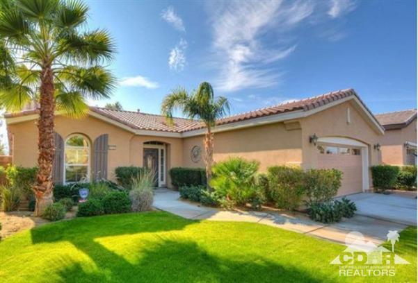 81757 Rustic Canyon Drive La Quinta, CA 92253 - Photo 1 of 40 a view of a house with a backyard