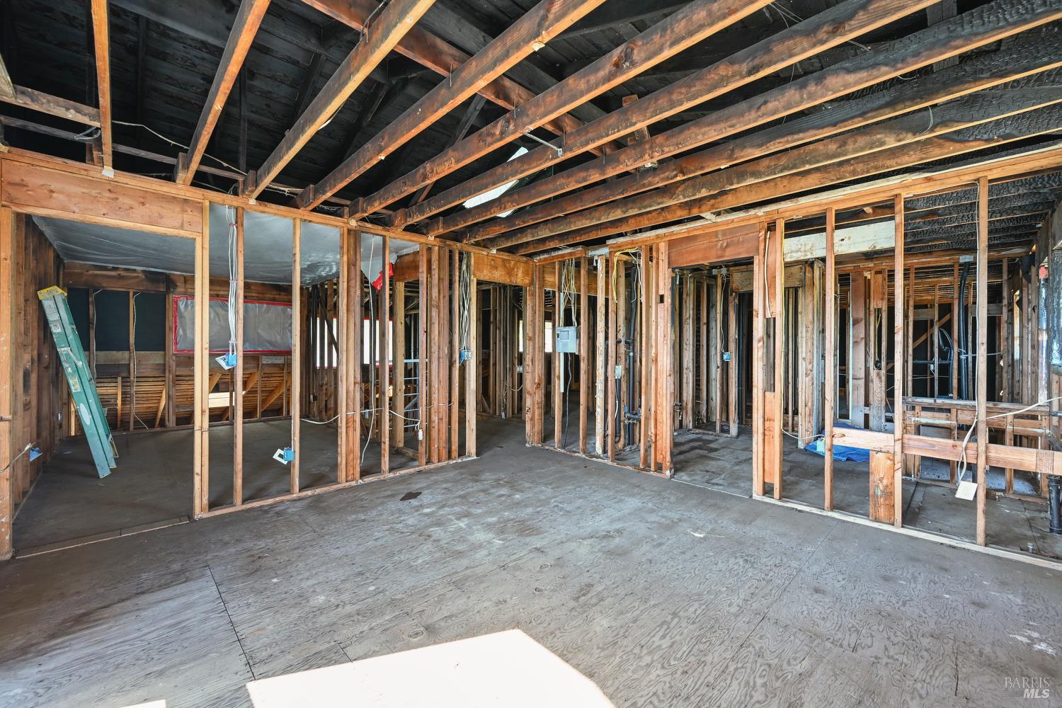 1826 San Ramon Way Santa Rosa, CA 95409 - Photo 14 of 22 a view of an empty room with wooden roof