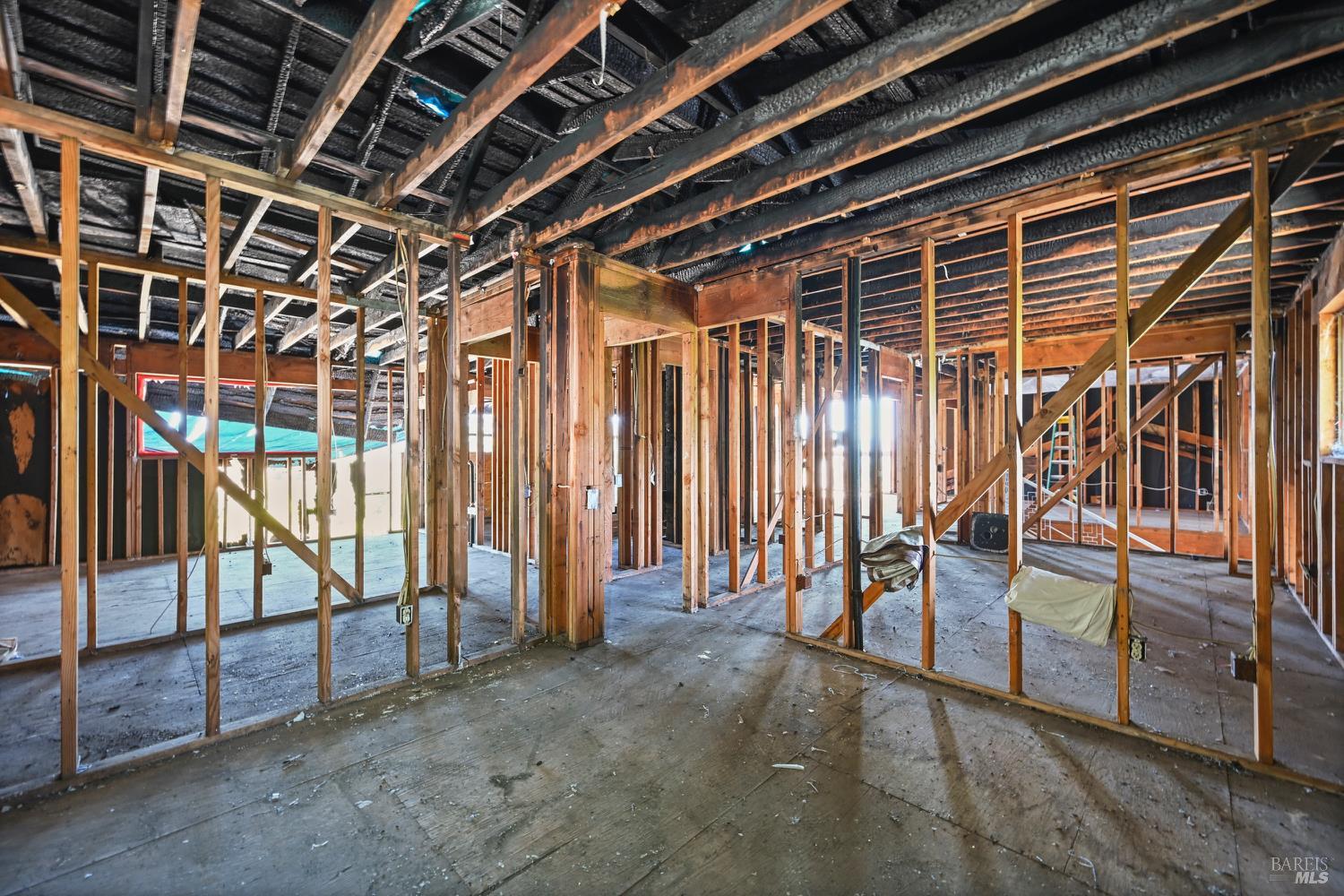 1826 San Ramon Way Santa Rosa, CA 95409 - Photo 15 of 22 a view of an empty room with wooden roof