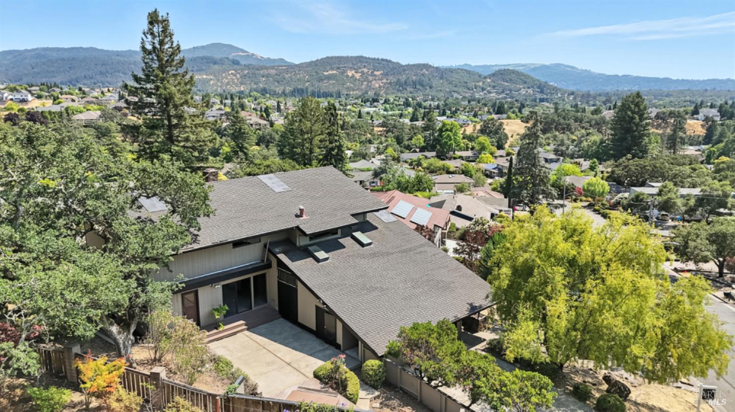 1826 San Ramon Way Santa Rosa, CA 95409 - Photo 22 of 22 an aerial view of a house with a yard
