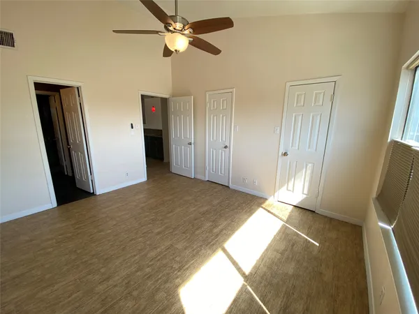 a view of hallway with front door